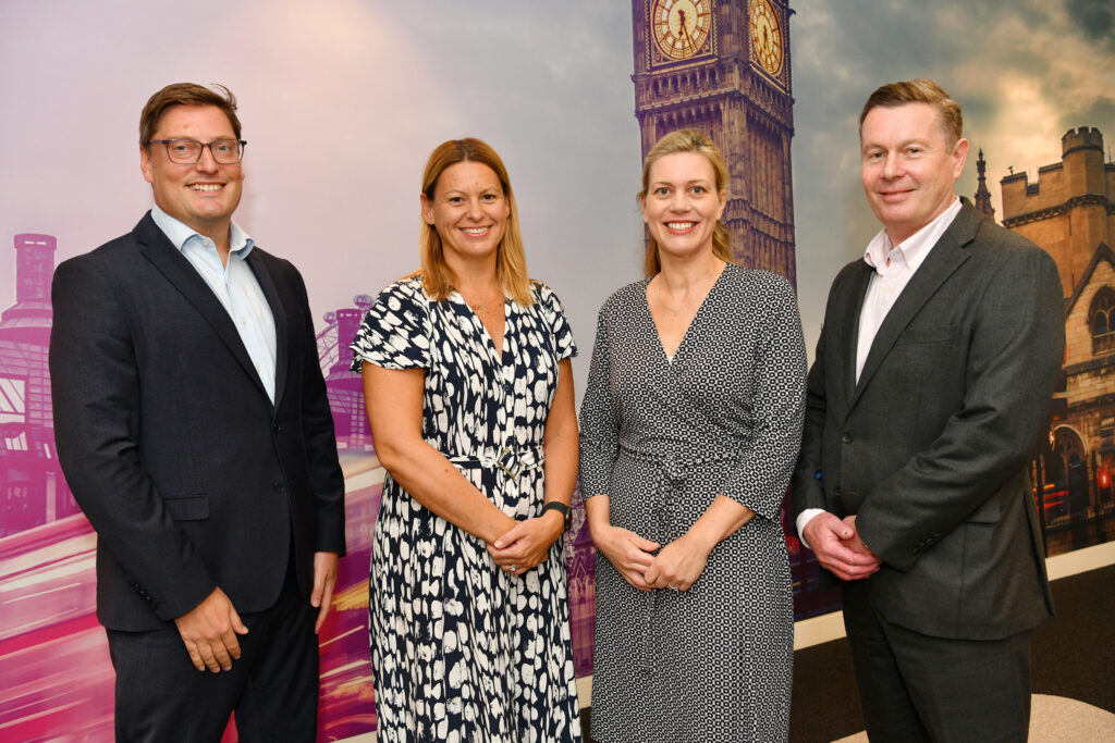 Chris Simmonds and Jonathan Grant welcome new Corporate Partners Emma Boorman and Kate Partridge