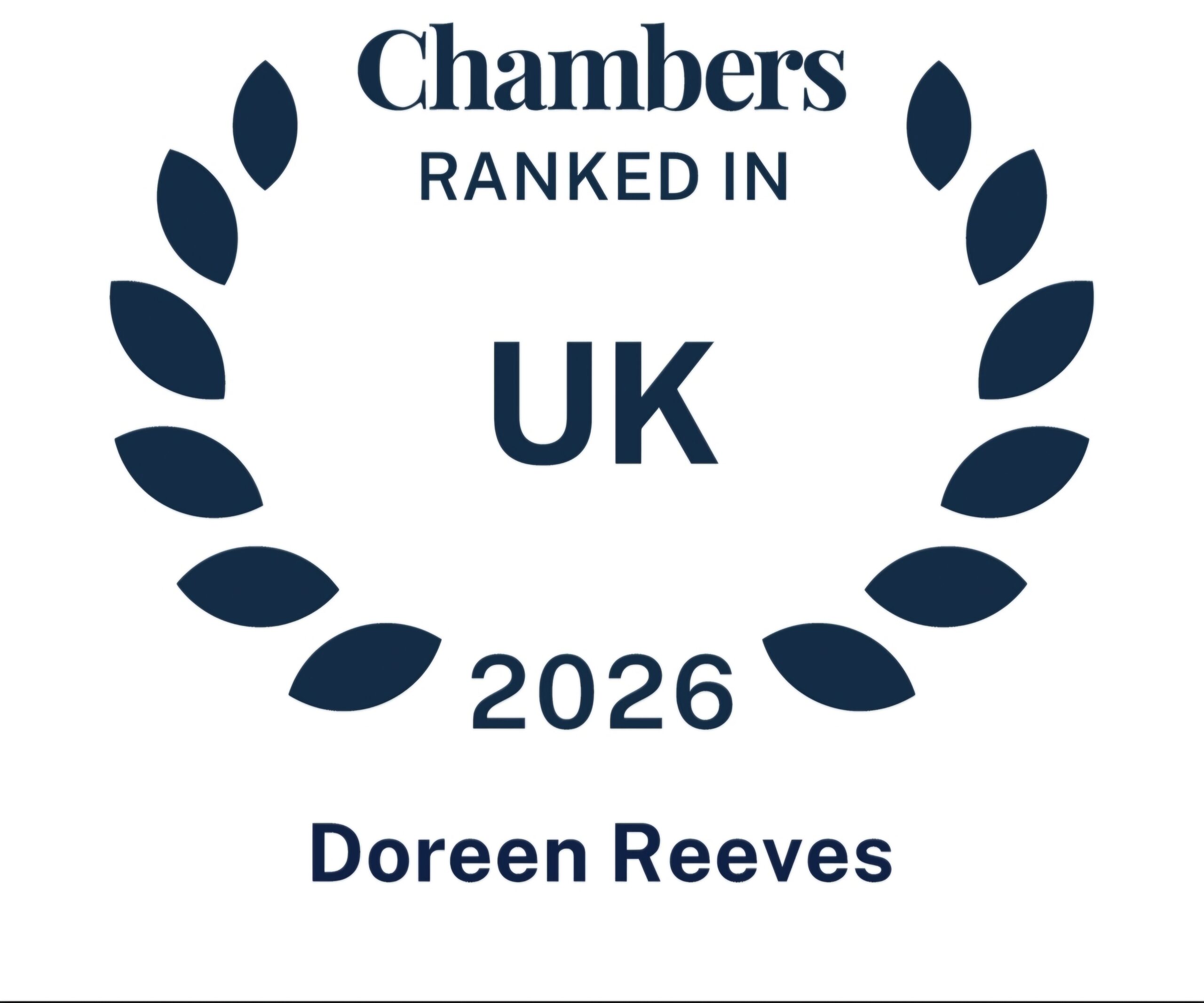 Doreen Reeves, Chambers and Partners UK 2026 logo