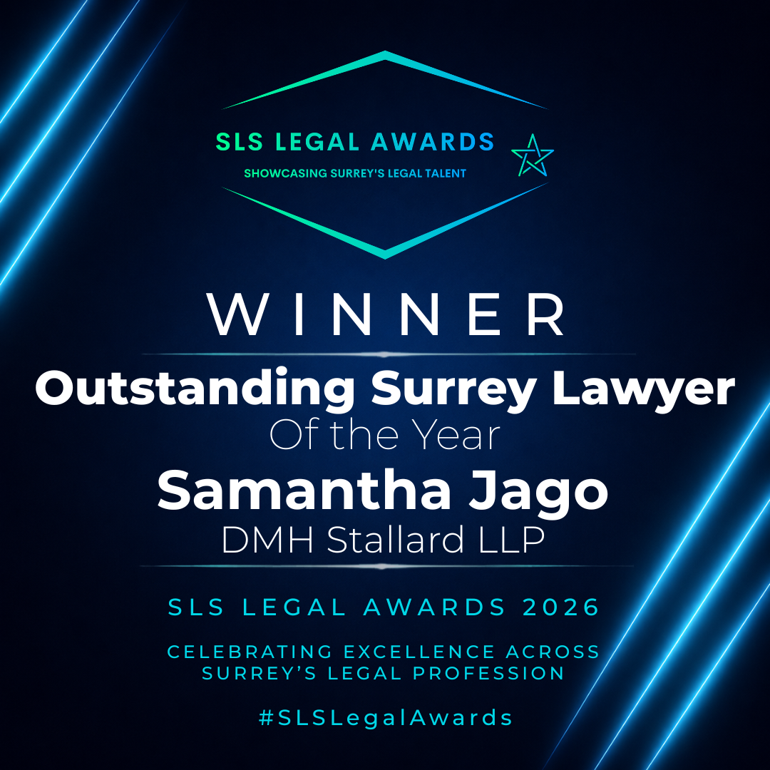 Surrey Law Society Awards 2026 - Outstanding Surrey Lawyer of the Year Winner - Samantha Jago